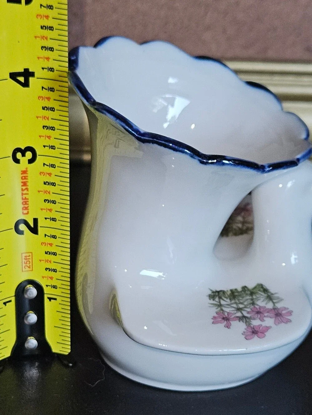 Vintage White w Pink Takahashi San Francisco Bird Dove Bud Vase Planter